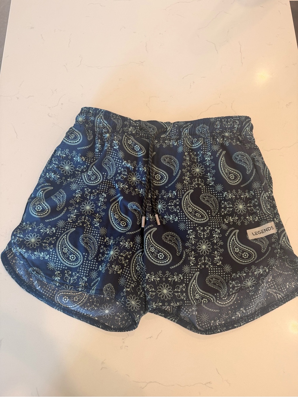 Legends Navy Paisley Luka 5” liners shorts